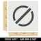 No Do Not Circle Solid Wall Cookie DIY Craft Reusable Stencil